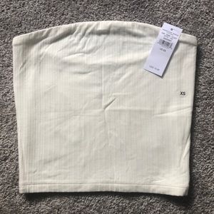 New white American Eagle crop top